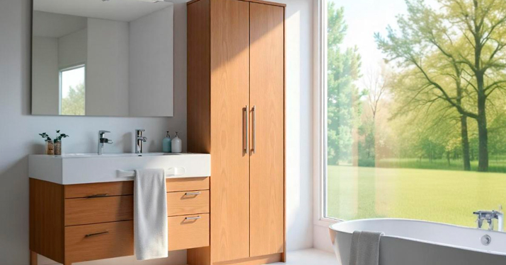 Columna de baño, el mueble perfecto para organizar el cuarto de aseo