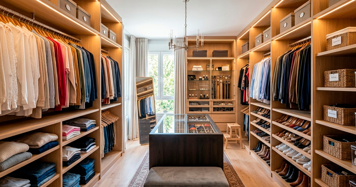 como organizar un vestidor