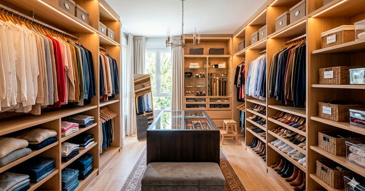 como organizar un vestidor